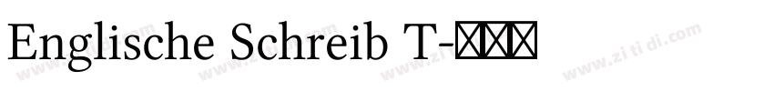 Englische Schreib T字体转换